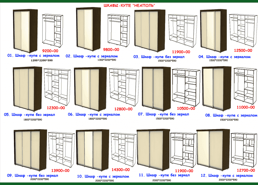 шкаф-купе неаполь в Самаре