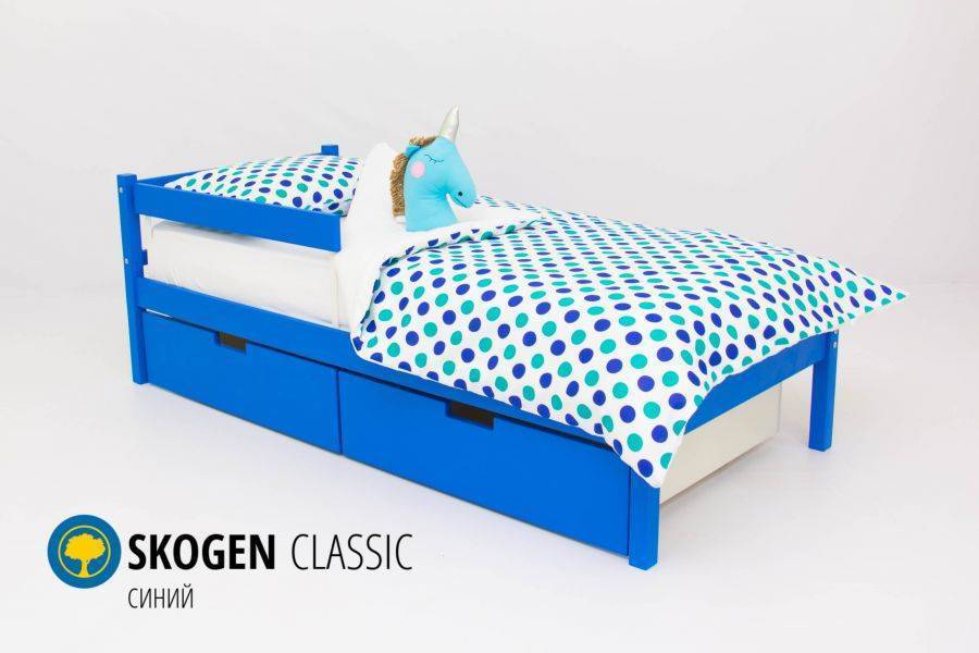 детская кровать skogen classic синий в Самаре