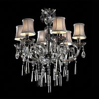 люстра md102743-6a от illuminati прозрачная/бежевая/ хром в Самаре
