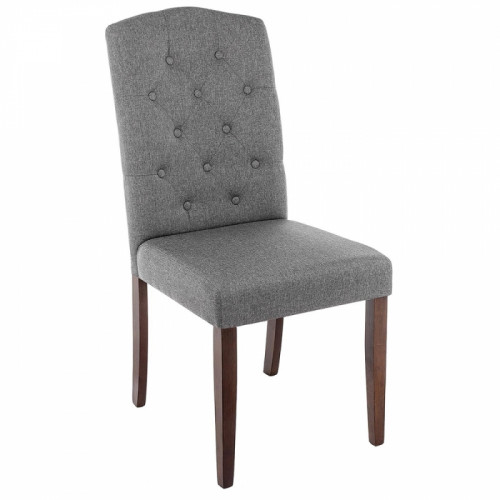 стул деревянный dark walnut / fabric grey в Самаре