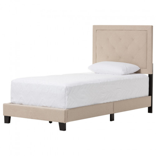 кровать paris linen upholstered beige 90х200 в Самаре