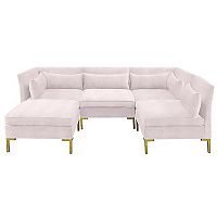 диван zara sectional угловой розовый в Самаре