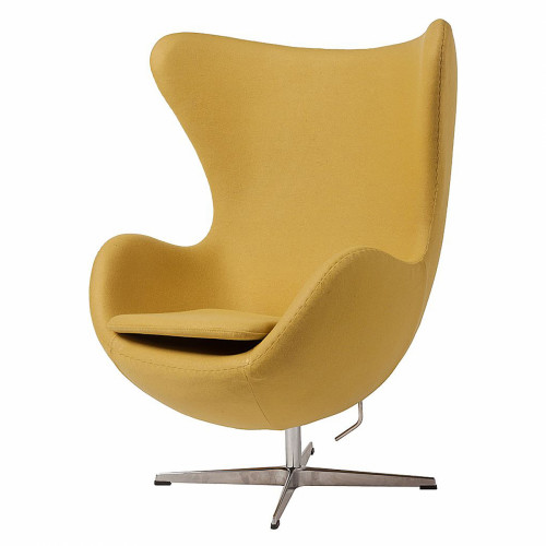 кресло egg chair кашемир желтое в Самаре