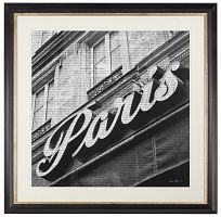 постер в черной раме 90х90 см newsprint paris в Самаре