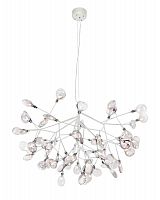 подвесная светодиодная люстра crystal lux evita sp63 white/transparent белая в Самаре