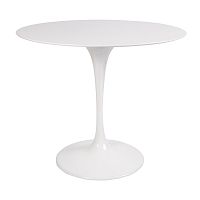 стол eero saarinen style tulip table mdf белый d90 глянцевый в Самаре