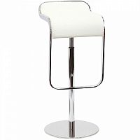 барный стул lem style piston stool белая кожа в Самаре