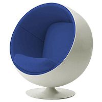 детское кресло eero ball chair бело-синее в Самаре