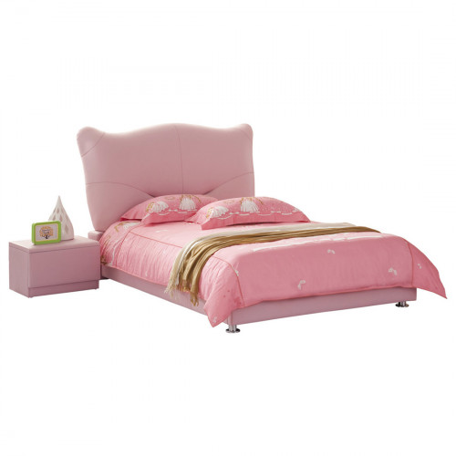 кровать pink leather kitty 120х200 в Самаре