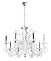 подвесная люстра crystal lux letisia sp8 white белая в Самаре