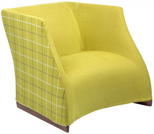 кресло vivienne armchair yellow checkerboard в Самаре