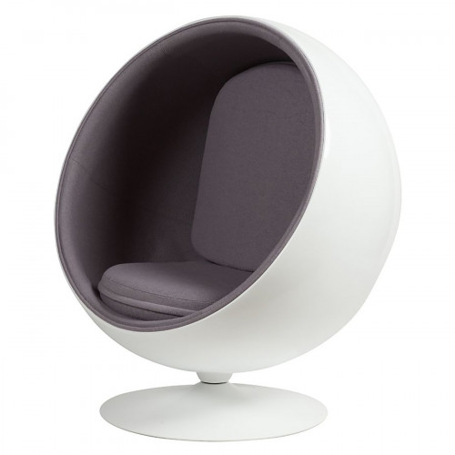 кресло eero ball chair серое в Самаре