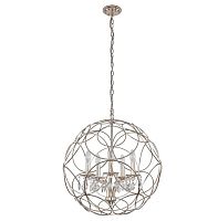 подвесная люстра crystal lux aria sp5 silver в Самаре