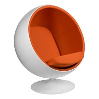 кресло eero aarnio style ball chair оранжевое в Самаре