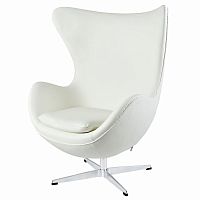 кресло egg chair by arne jacobsen белое в Самаре