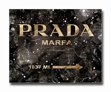 постер prada mafia на чёрном в золотом a3 в Самаре