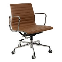 кресло eames style коричневая кожа в Самаре