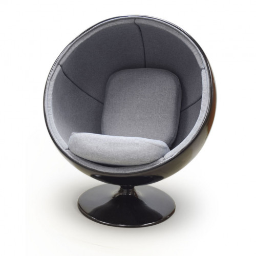 кресло ball chair черно-серое в Самаре