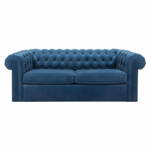 диван chesterfield прямой синий в Самаре
