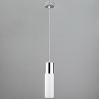 подвесной светильник eurosvet double topper 50135/1 led хром/белый в Самаре