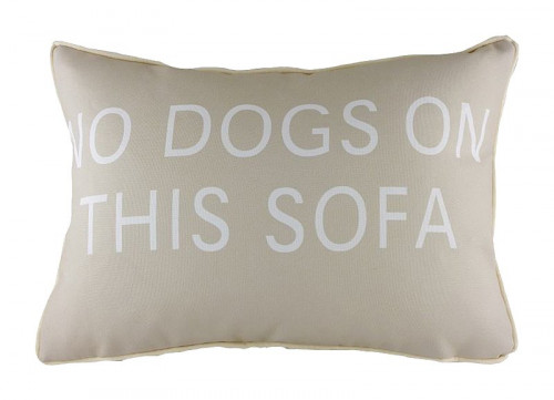 подушка с надписью no dogs on this sofa в Самаре