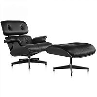 кресло eames style lounge chair черное в Самаре