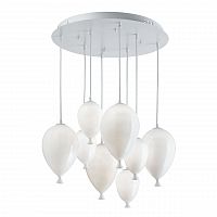 подвесная люстра ideal lux clown sp8 bianco в Самаре