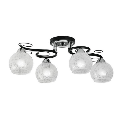 потолочная люстра idlamp carmela 234/4pf-blackchrome в Самаре