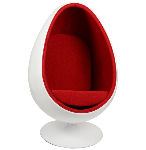 кресло ovalia egg style chair красное в Самаре