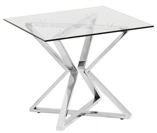 стол журнальный cube silver хром в Самаре