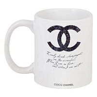 кружка с рисунком drink champagne. coco chanel в Самаре