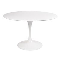 стол eero saarinen style tulip table mdf d110 глянцевый белый в Самаре