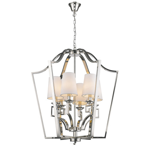 люстра presidential 6 от delight collection белая/никель в Самаре