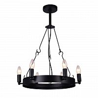 дизайнерская подвесная люстра arte lamp bastiglia a8811sp-6bk черная в Самаре