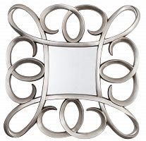 зеркало серебряное квадратное в фигурной раме silver swirl frame от rvastley в Самаре