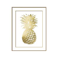 постер gold pineapple золотой в Самаре