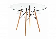 стол стеклянный nixon (eames style) натуральное дерево в Самаре