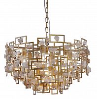 подвесная люстра crystal lux diego sp9 d600 gold в Самаре