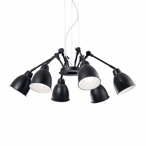 подвесная люстра ideal lux newton sp6 nero в Самаре