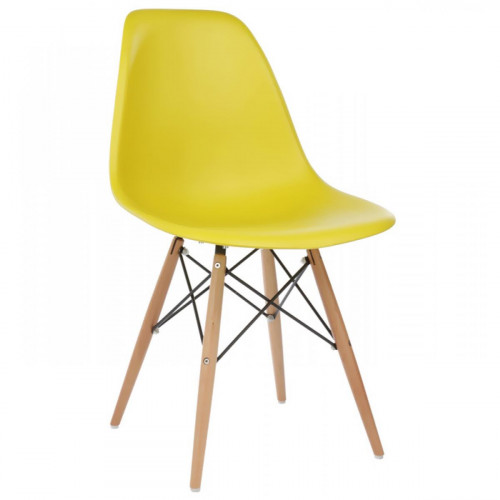 стул деревянный eames pc-015 yellow в Самаре