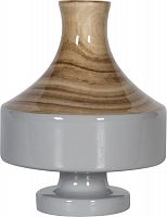 ваза настольная rustic chic vase wood grey в Самаре