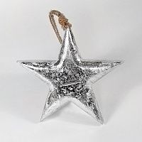 игрушка на елку звезда серебряная snow star, 15х15х2,5 см в Самаре