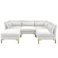 диван zara sectional угловой белый в Самаре