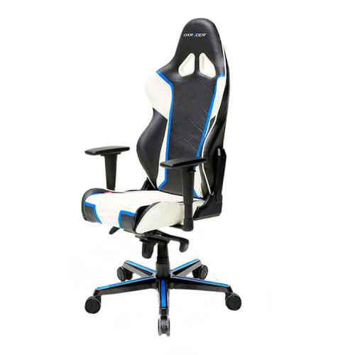 кресло геймерское dxracer racing черно-бело-синее в Самаре