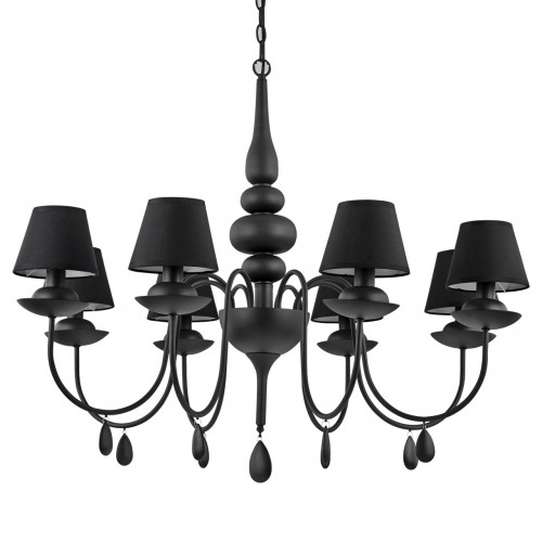 подвесная люстра ideal lux blanche sp8 nero в Самаре