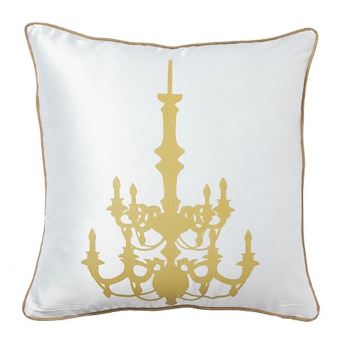 подушка с золотым канделябром chandelier white в Самаре
