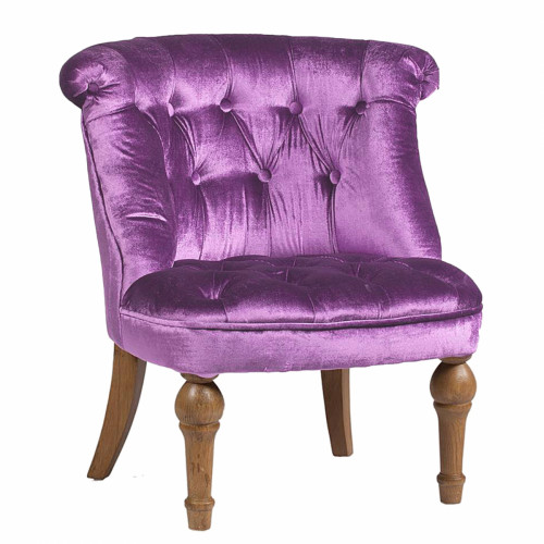 кресло sophie tufted slipper chair лиловое в Самаре