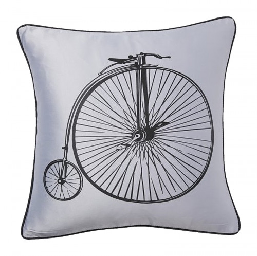 подушка с ретро-велосипедом retro bicycle grey в Самаре