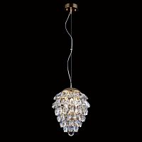 подвесной светильник crystal lux charme sp3+3 led gold/transparent в Самаре