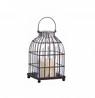 подсвечник-фонарь металлический клетка bird in cage ii, 22 см в Самаре